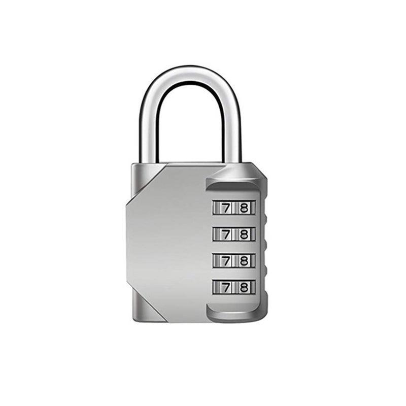 4 Digit Combination Padlock Waterproof Outdoor Number Lock for Gate Locker Toolbox - Black