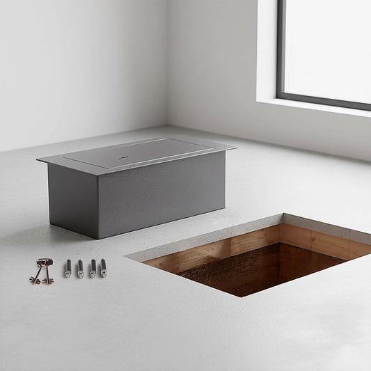 Underfloor Concealed Safe with Key – Heavy Duty Hidden Floor Security Box