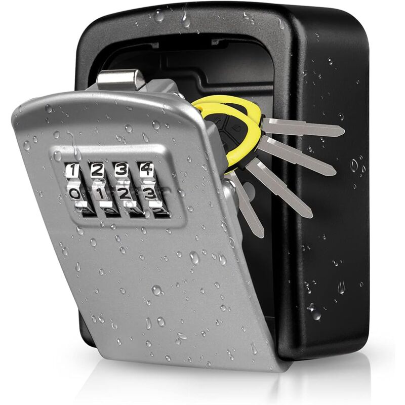 Key Safe Box, Wall Mounted Key Safe [Waterproof And Rustproof] [Indoor And Outdoor Use] For Home School Office Factory