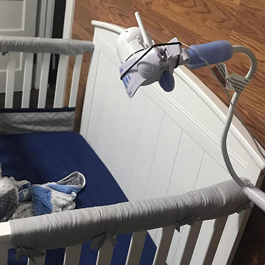 camera mount, camera mount, baby monitor mount with 3 straps, no drilling required, flexible and adjustable, universal baby monitor mount, compatible with most baby monitors (Wit).