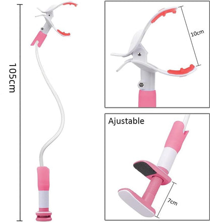 Babyfoon Camera Mount, Camera Holder, Baby Monitor Mount with 3 Straps, No Drilling Required, Flexible and Adjustable, Universal Baby Monitor Mount, Compatible with Most Baby Monitors (Pink)