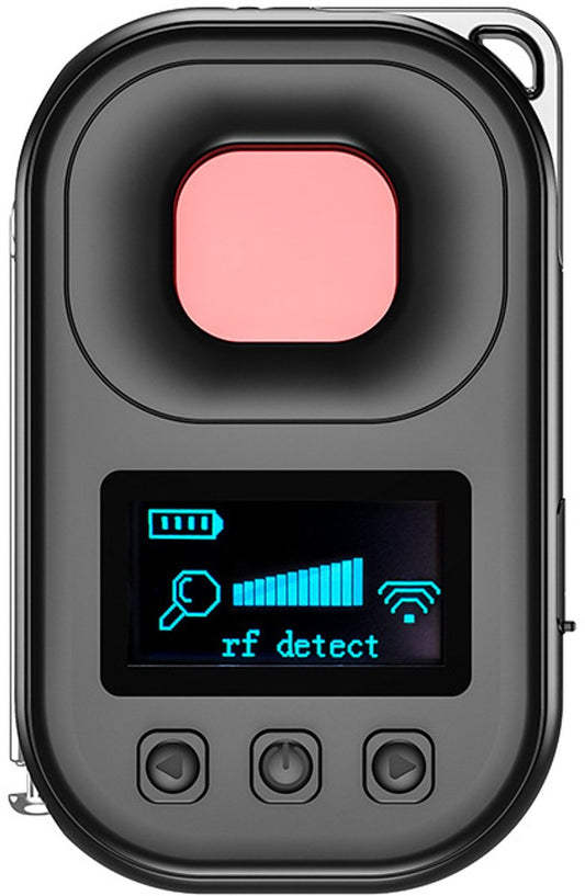 Camera detector - spy camera - hidden camera detector - listening device detector - insect and GPS tracker detector - 4 modes - rechargeable - camera detector for travel, car, office, bathroom