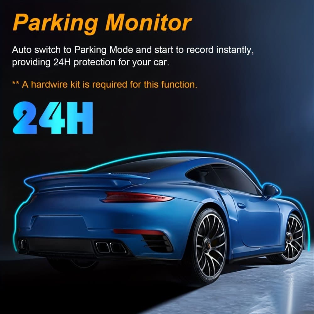 Dual Lens Car Camera Full HD 1080P with Night Vision Loop Recording and Wide Angle Lens