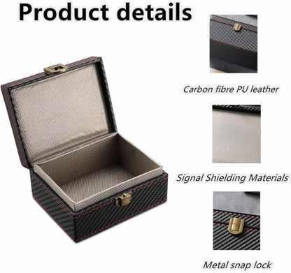 11.5*9*6.2cm - Faraday Box - RFID Anti-Theft Box - signal shielding box - for car keys - signal blocking - signal blocking for car keys - car key safe - anti-theft - anti-tracking - key case - for car security