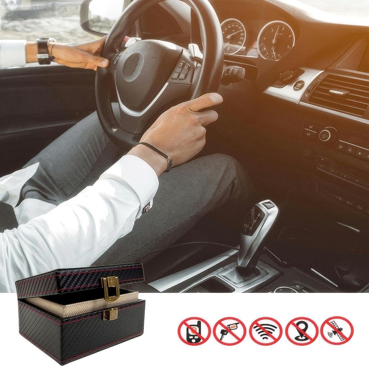 11.5*9*6.2cm - Faraday Box - RFID Anti-Theft Box - signal shielding box - for car keys - signal blocking - signal blocking for car keys - car key safe - anti-theft - anti-tracking - key case - for car security