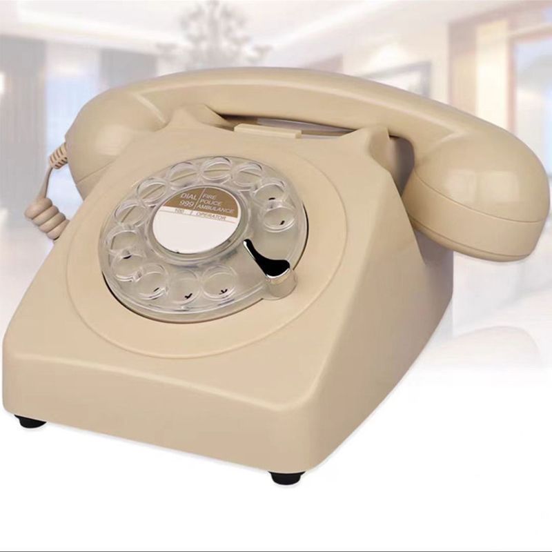 Wireless Bluetooth Desk Phone Style 2-blue