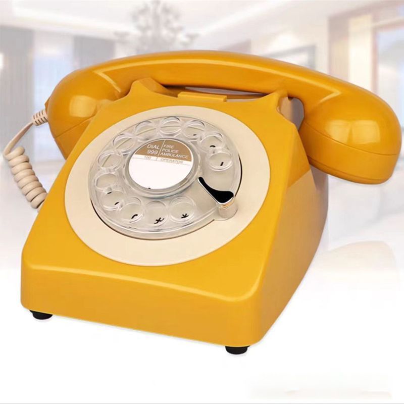 Wireless Bluetooth Desk Phone Style 2-blue