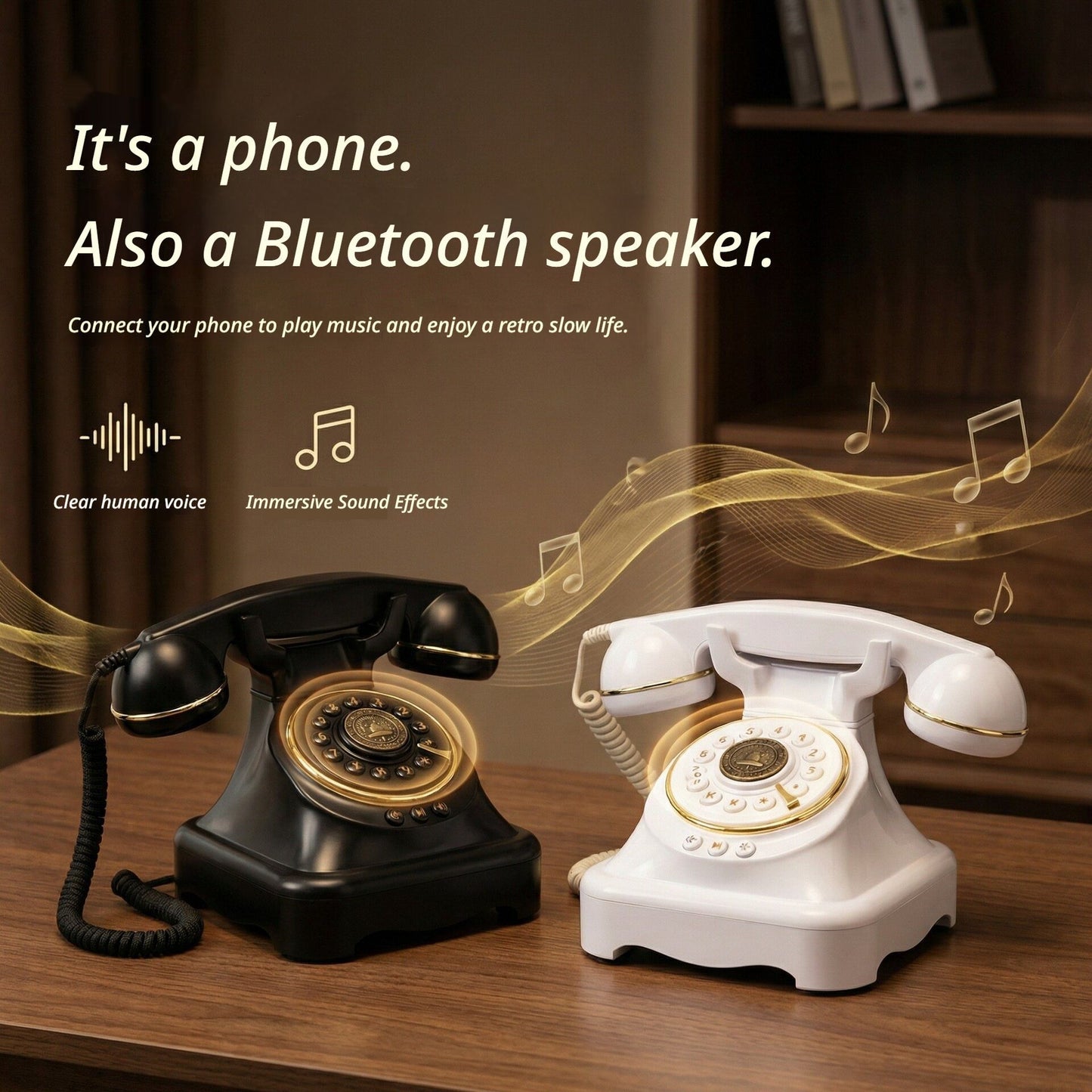 Wireless Bluetooth Landline White