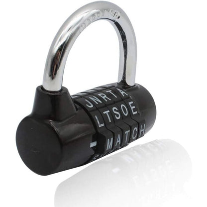 Combination Lock, Code Lock, Waterproof and Rustproof Combination Lock for Families, Schools, Businesses, Cabinets and Other Places (5 Letter Lock)