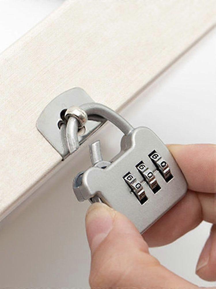 3-Digit Combo Padlock - Outdoor Travel Luggage Bag Lock for School & Fitness