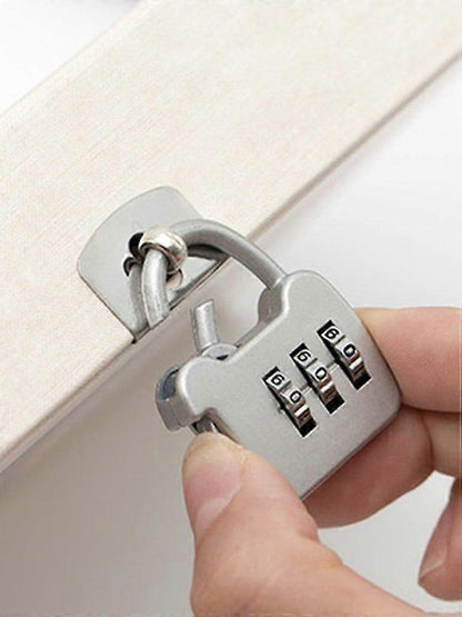3-Digit Combo Padlock - Outdoor Travel Luggage Bag Lock for School & Fitness