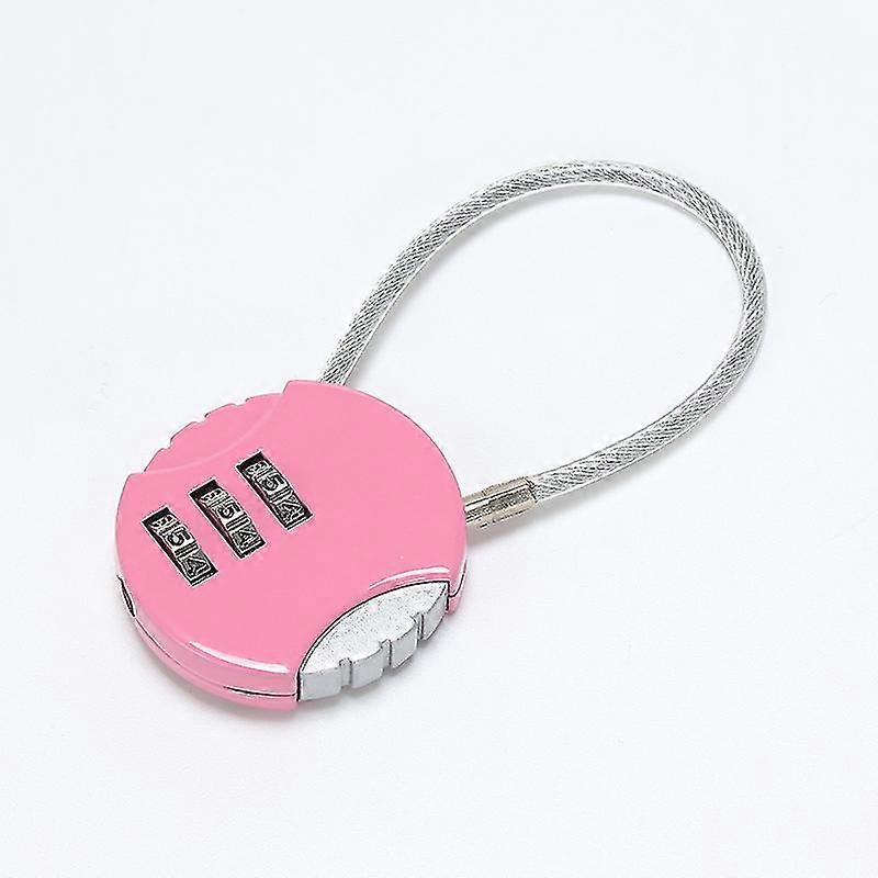 3-Digit Mini Combo Padlock - Resettable Luggage Lock for Travel
