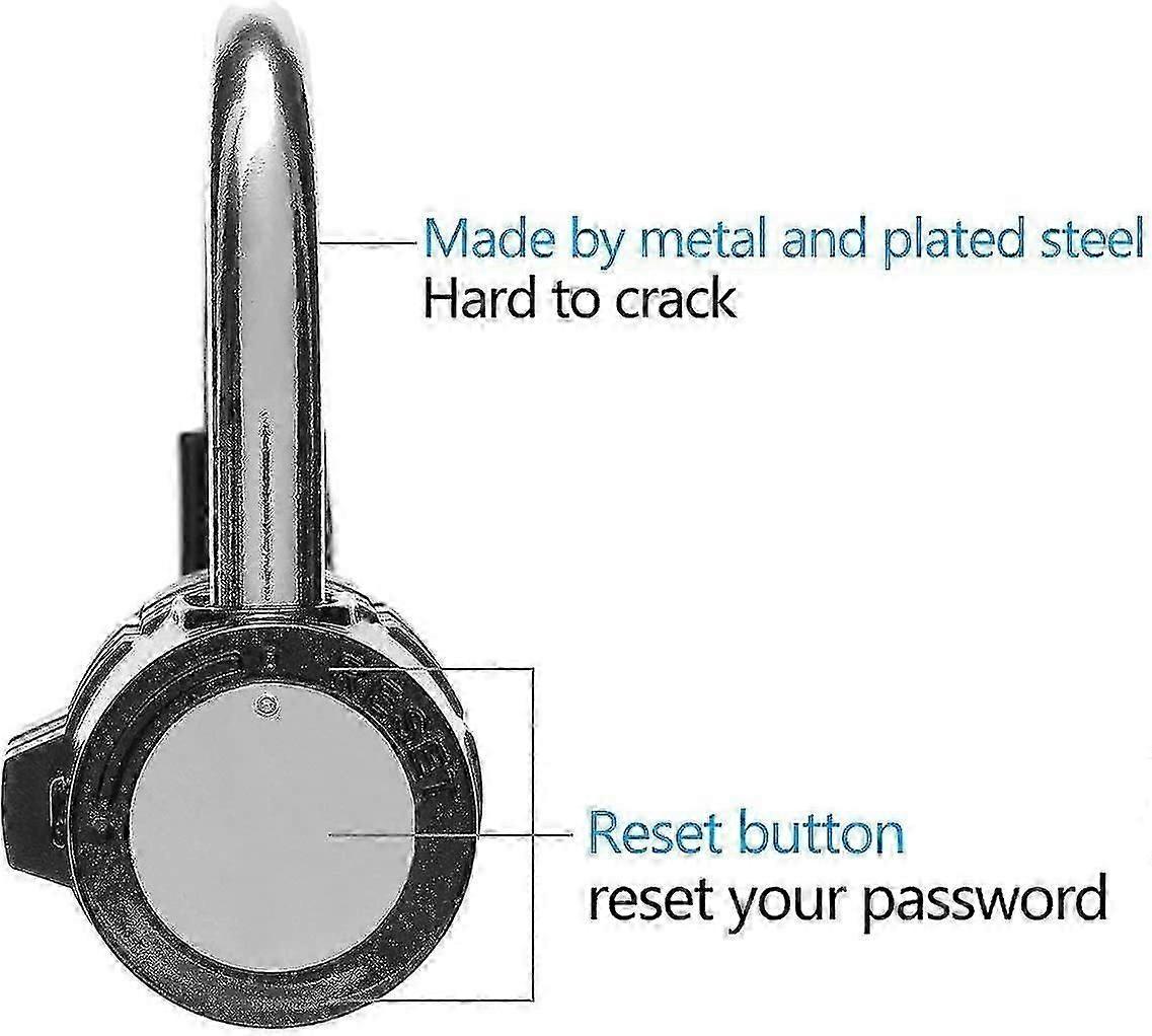 2pcs 5-Digit Combo Padlock - High Security Luggage Locks