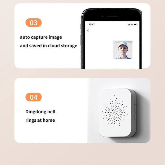 Wireless WiFi Video Doorbell with Camera
