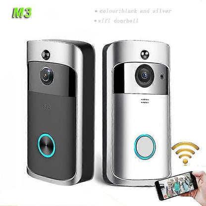 Wireless Video Doorbell Camera with Ringtone, Silver