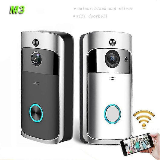 Wireless Video Doorbell Camera with Ringtone, Silver