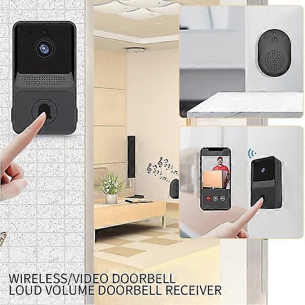 Wireless Smart Video Doorbell, Night Vision Security Camera