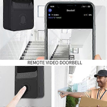 Wireless Smart Video Doorbell, Night Vision Security Camera