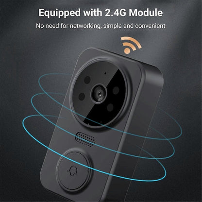 1080P Video Doorbell, Night Vision, USB-C, 2.4GHz WiFi, 2-Way Audio, 256GB