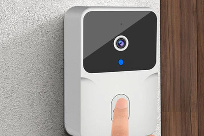 Wireless Doorbell Camera Video Door Bell Smart Intercom Security Phone Camera Indoor Outdoor - Black