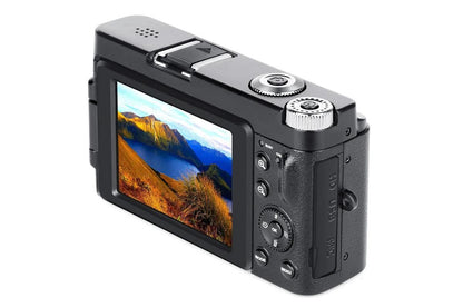 4K Digital Camera for Outdoor Photography With 32GB TF Card 180 Degree Flip Screen 16X Zoom 48MP Autofocus