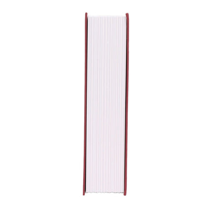 Book Safe Stainless Steel Liner Decorative ABS Material Humanized Design Protective Soft Touch Savings Bank with Key Red