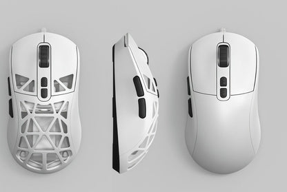 SM802 Tri‑Mode Gaming Mouse, Adjustable DPI, RGB Backlight, Ergonomic Wireless Mouse,white