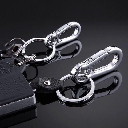 3PCS Zinc Alloy Spring Hook Keychain with Key Rings for Car Keys and Bags