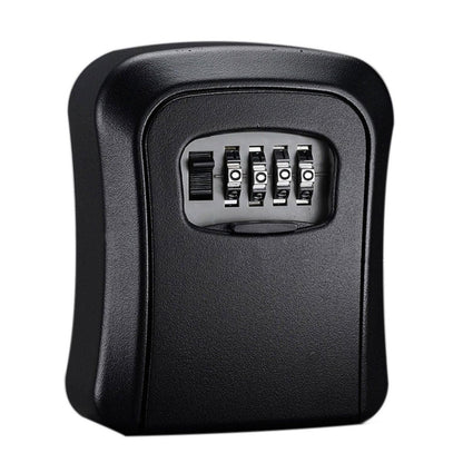 Combination Key Box with Combination Lock for Home Office Security Storage - Black