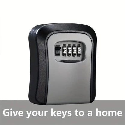 Combination Key Box with Combination Lock for Home Office Security Storage - Black