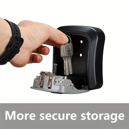 Combination Key Box with Combination Lock for Home Office Security Storage - Grey