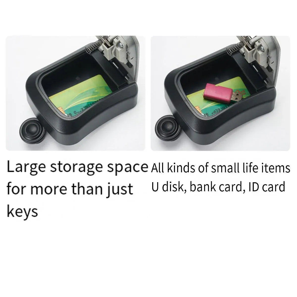 Combination Key Box with Combination Lock for Home Office Security Storage - Grey