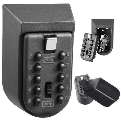 1X Outdoor Wall Mount Spare Key Safe Box Lock Holder Water Weather Proof New