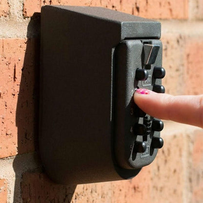 1X Outdoor Wall Mount Spare Key Safe Box Lock Holder Water Weather Proof New