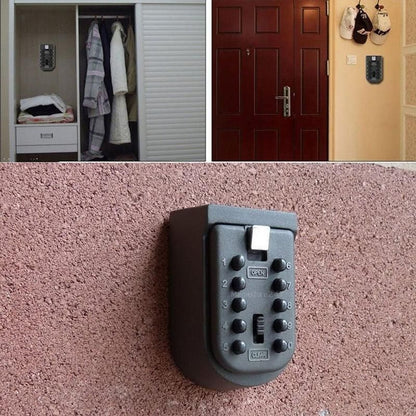 1X Outdoor Wall Mount Spare Key Safe Box Lock Holder Water Weather Proof New
