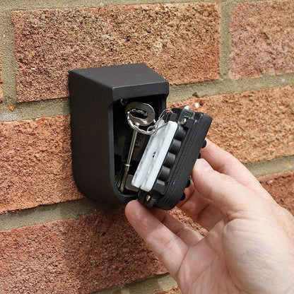 1X Outdoor Wall Mount Spare Key Safe Box Lock Holder Water Weather Proof New