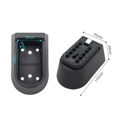 1X Outdoor Wall Mount Spare Key Safe Box Lock Holder Water Weather Proof New