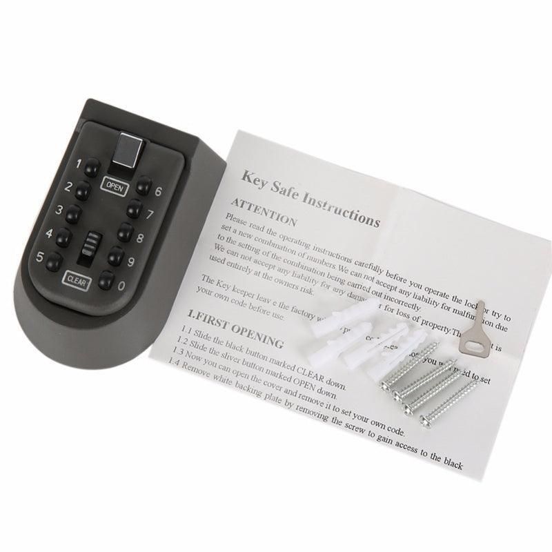 1X Outdoor Wall Mount Spare Key Safe Box Lock Holder Water Weather Proof New