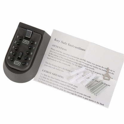 1X Outdoor Wall Mount Spare Key Safe Box Lock Holder Water Weather Proof New