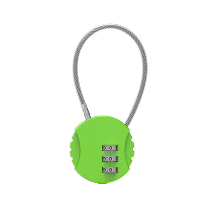 Combination Lock Padlock Locker 3 Digit Security Bike Suitcase Luggage Bag - Blue
