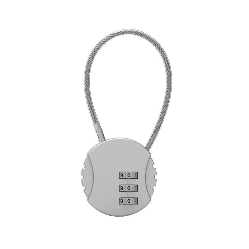 Combination Lock Padlock Locker 3 Digit Security Bike Suitcase Luggage Bag - Blue