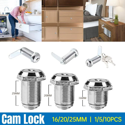 1/5/10pcs File Cabinet Drawer Milk Box Swivel Lock Small Round Security Lock - 16mm-1PC