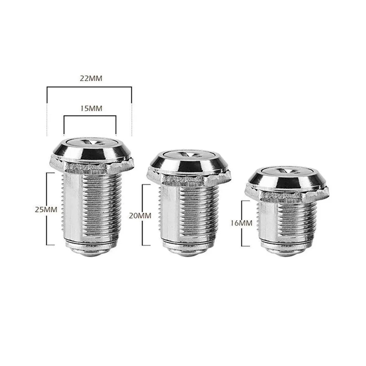 1/5/10pcs File Cabinet Drawer Milk Box Swivel Lock Small Round Security Lock - 20mm-5PCS