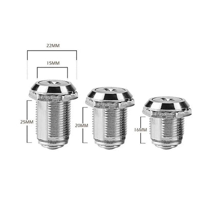 1/5/10pcs File Cabinet Drawer Milk Box Swivel Lock Small Round Security Lock - 20mm-5PCS