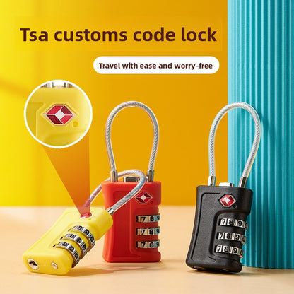 Black TSA Approved Cable Combination Padlock 3-Digit Security Lock for Travel Luggage Suitcase Gym Lockers Durable Steel Wire Australian Travel Essential