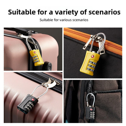 Green TSA Approved Cable Combination Padlock 3-Digit Security Lock for Travel Luggage Suitcase Gym Lockers Durable Steel Wire Australian Travel Essential